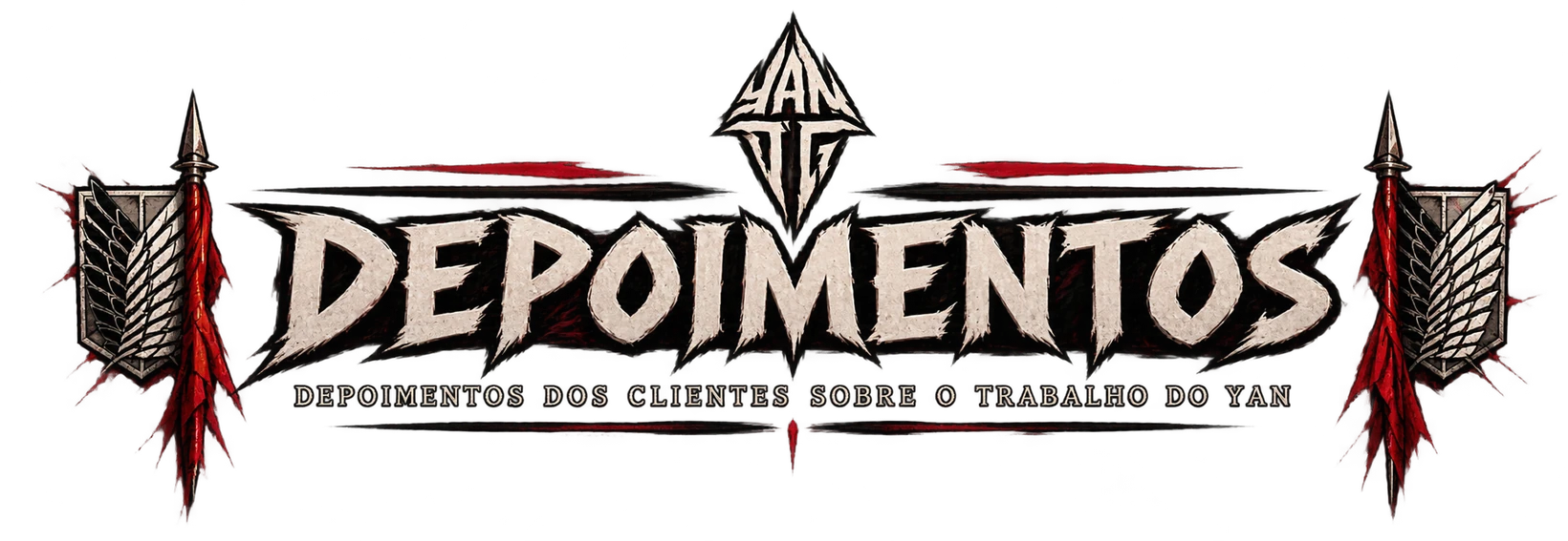 Depoimentos — depoimentos dos clientes sobre o trabalho do Yan